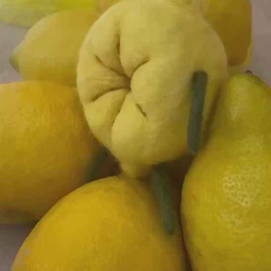 Needle felt Lemon